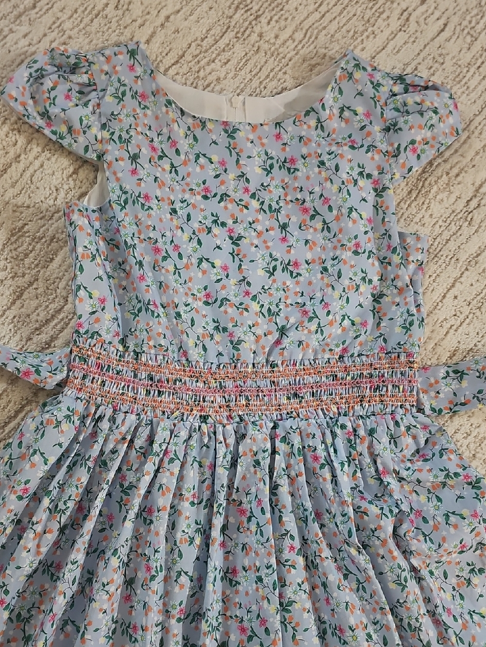 Girls Rare Editions Smocked Dress 12/14